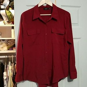 Light Weight Button Up Blouse